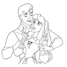 Dessin à colorier: La Belle au bois dormant (Contes et Histoires) #130842 - Coloriages à Imprimer Gratuits
