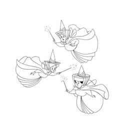 Dessin à colorier: La Belle au bois dormant (Contes et Histoires) #208955 - Coloriages à Imprimer Gratuits