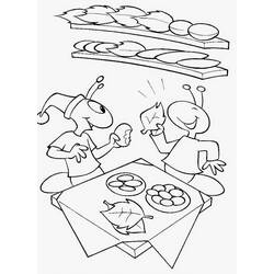 Dessin à colorier: La Cigale et la Fourmi (Contes et Histoires) #191434 - Coloriages à Imprimer Gratuits