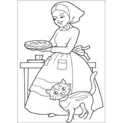 Dessin à colorier: Le Petit Chaperon rouge (Contes et Histoires) #205982 - Coloriages à Imprimer Gratuits