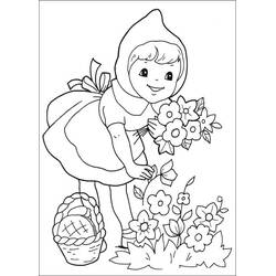 Dessin à colorier: Le Petit Chaperon rouge (Contes et Histoires) #205985 - Coloriages à Imprimer Gratuits