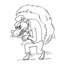 Dessin à colorier: Le Petit Chaperon rouge (Contes et Histoires) #49238 - Coloriages à Imprimer Gratuits