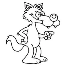 Dessin à colorier: Le Petit Chaperon rouge (Contes et Histoires) #49279 - Coloriages à Imprimer Gratuits