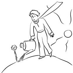 Dessin à colorier: Le Petit Prince (Contes et Histoires) #182675 - Coloriages à Imprimer Gratuits