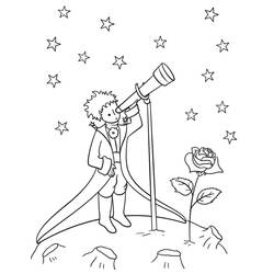 Dessin à colorier: Le Petit Prince (Contes et Histoires) #182688 - Coloriages à Imprimer Gratuits