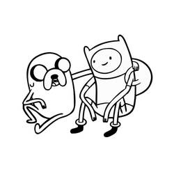 Dessin à colorier: Adventure Time (Dessins animés et séries animées) #206897 - Coloriages à Imprimer Gratuits
