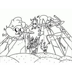 Dessin à colorier: Adventure Time (Dessins animés et séries animées) #206898 - Coloriages à Imprimer Gratuits