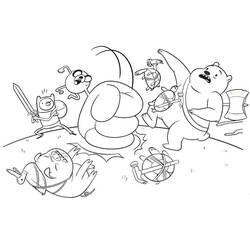 Dessin à colorier: Adventure Time (Dessins animés et séries animées) #206899 - Coloriages à Imprimer Gratuits