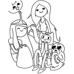 Dessin à colorier: Adventure Time (Dessins animés et séries animées) #206909 - Coloriages à Imprimer Gratuits