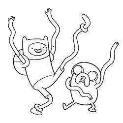 Dessin à colorier: Adventure Time (Dessins animés et séries animées) #206910 - Coloriages à Imprimer Gratuits