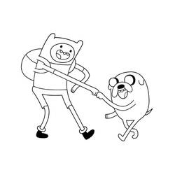 Dessin à colorier: Adventure Time (Dessins animés et séries animées) #206911 - Coloriages à Imprimer Gratuits