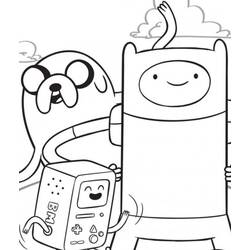 Dessin à colorier: Adventure Time (Dessins animés et séries animées) #206921 - Coloriages à Imprimer Gratuits