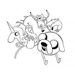 Dessin à colorier: Adventure Time (Dessins animés et séries animées) #206922 - Coloriages à Imprimer Gratuits