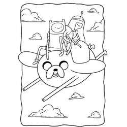 Dessin à colorier: Adventure Time (Dessins animés et séries animées) #206924 - Coloriages à Imprimer Gratuits