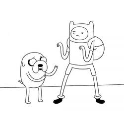 Dessin à colorier: Adventure Time (Dessins animés et séries animées) #206928 - Coloriages à Imprimer Gratuits