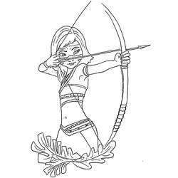 Dessin à colorier: Ainbo, princesse d’Amazonie (Dessins animés et séries animées) #182080 - Coloriages à Imprimer Gratuits