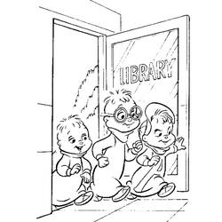 Dessin à colorier: Alvin et les Chipmunks (Dessins animés et séries animées) #128259 - Coloriages à Imprimer Gratuits