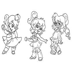 Dessin à colorier: Alvin et les Chipmunks (Dessins animés et séries animées) #128272 - Coloriages à Imprimer Gratuits