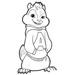 Dessin à colorier: Alvin et les Chipmunks (Dessins animés et séries animées) #128282 - Coloriages à Imprimer Gratuits