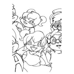 Dessin à colorier: Alvin et les Chipmunks (Dessins animés et séries animées) #128315 - Coloriages à Imprimer Gratuits