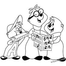 Page de coloriage Alvin et les Chipmunks (Dessins animés et séries animées) #128326, gratuite à imprimer