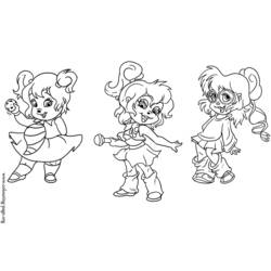 Dessin à colorier: Alvin et les Chipmunks (Dessins animés et séries animées) #128328 - Coloriages à Imprimer Gratuits