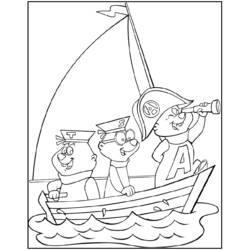 Dessin à colorier: Alvin et les Chipmunks (Dessins animés et séries animées) #128344 - Coloriages à Imprimer Gratuits