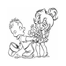 Dessin Alvin et les Chipmunks (Dessins animés et séries animées) #128362 à colorier pour petits et grands