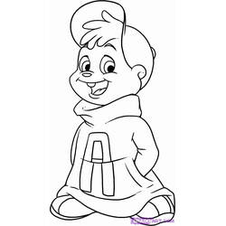 Dessin à colorier: Alvin et les Chipmunks (Dessins animés et séries animées) #128389 - Coloriages à Imprimer Gratuits