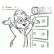 Dessin Alvin et les Chipmunks (Dessins animés et séries animées) #128418 à colorier pour petits et grands