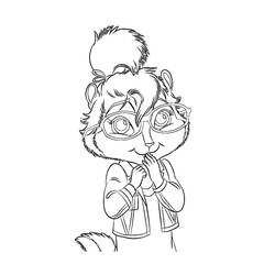 Dessin à colorier: Alvin et les Chipmunks (Dessins animés et séries animées) #128442 - Coloriages à Imprimer Gratuits