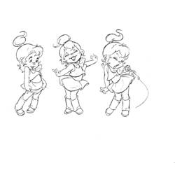 Dessin à colorier: Alvin et les Chipmunks (Dessins animés et séries animées) #128449 - Coloriages à Imprimer Gratuits