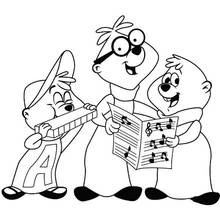 Coloriage à imprimer Alvin et les Chipmunks (Dessins animés et séries animées) #128454 pour enfants et adultes