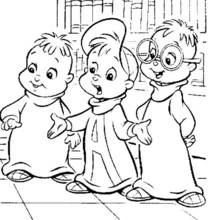 Coloriage à imprimer Alvin et les Chipmunks (Dessins animés et séries animées) #128456 pour enfants et adultes