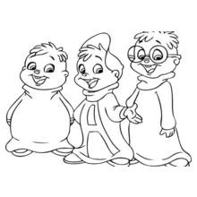 Coloriage à imprimer Alvin et les Chipmunks (Dessins animés et séries animées) #128480 pour enfants et adultes