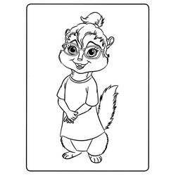 Coloriage imprimable Alvin et les Chipmunks (Dessins animés et séries animées) #203397 à colorier gratuitement