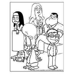 Dessin à colorier: American Dad! (Dessins animés et séries animées) #50899 - Coloriages à Imprimer Gratuits