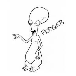 Dessin à colorier: American Dad! (Dessins animés et séries animées) #50901 - Coloriages à Imprimer Gratuits