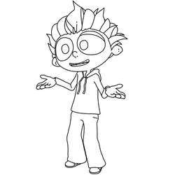 Dessin à colorier: Angelo la Débrouille (Dessins animés et séries animées) #194535 - Coloriages à Imprimer Gratuits