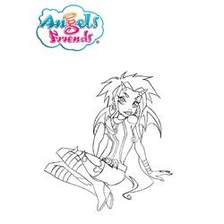 Dessin à colorier: Angels Friends (Dessins animés et séries animées) #198245 - Coloriages à Imprimer Gratuits