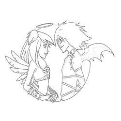 Dessin à colorier: Angels Friends (Dessins animés et séries animées) #198247 - Coloriages à Imprimer Gratuits