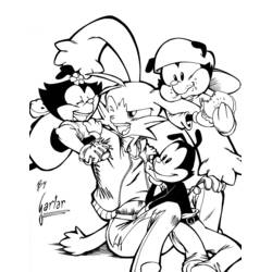 Dessin à colorier: Animaniacs (Dessins animés et séries animées) #48302 - Coloriages à Imprimer Gratuits