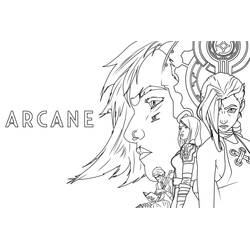 Dessin à colorier: Arcane (Dessins animés et séries animées) #206981 - Coloriages à Imprimer Gratuits