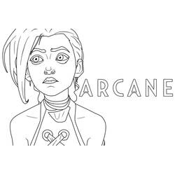 Dessin à colorier: Arcane (Dessins animés et séries animées) #206987 - Coloriages à Imprimer Gratuits