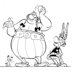 Dessin à colorier: Asterix et Obelix (Dessins animés et séries animées) #182590 - Coloriages à Imprimer Gratuits