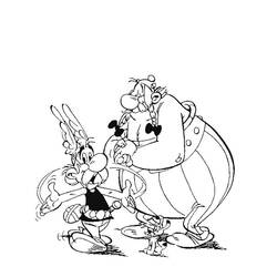 Dessin à colorier: Asterix et Obelix (Dessins animés et séries animées) #182601 - Coloriages à Imprimer Gratuits
