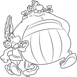 Dessin à colorier: Asterix et Obelix (Dessins animés et séries animées) #182616 - Coloriages à Imprimer Gratuits