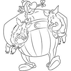 Dessin à colorier: Asterix et Obelix (Dessins animés et séries animées) #182624 - Coloriages à Imprimer Gratuits