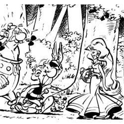 Dessin à colorier: Asterix et Obelix (Dessins animés et séries animées) #24388 - Coloriages à Imprimer Gratuits