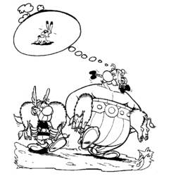 Dessin à colorier: Asterix et Obelix (Dessins animés et séries animées) #24409 - Coloriages à Imprimer Gratuits